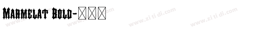 Marmelat Bold字体转换